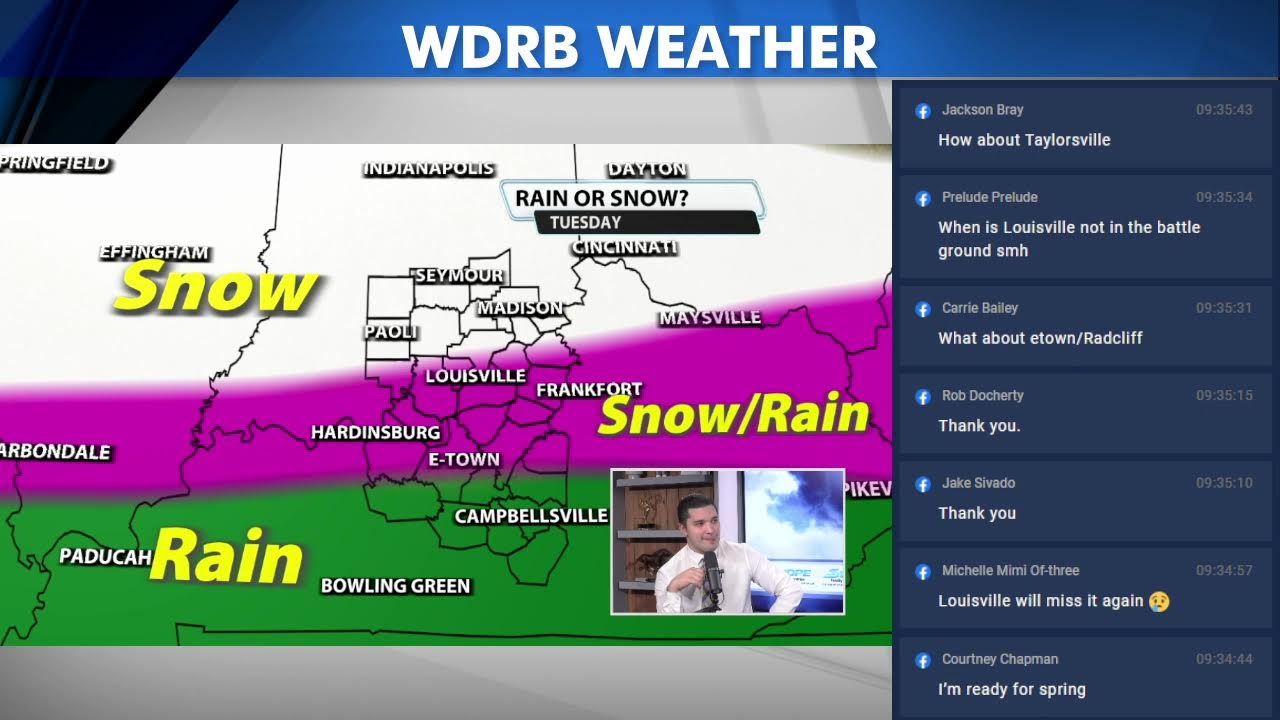 Two snow chances the next 2 days