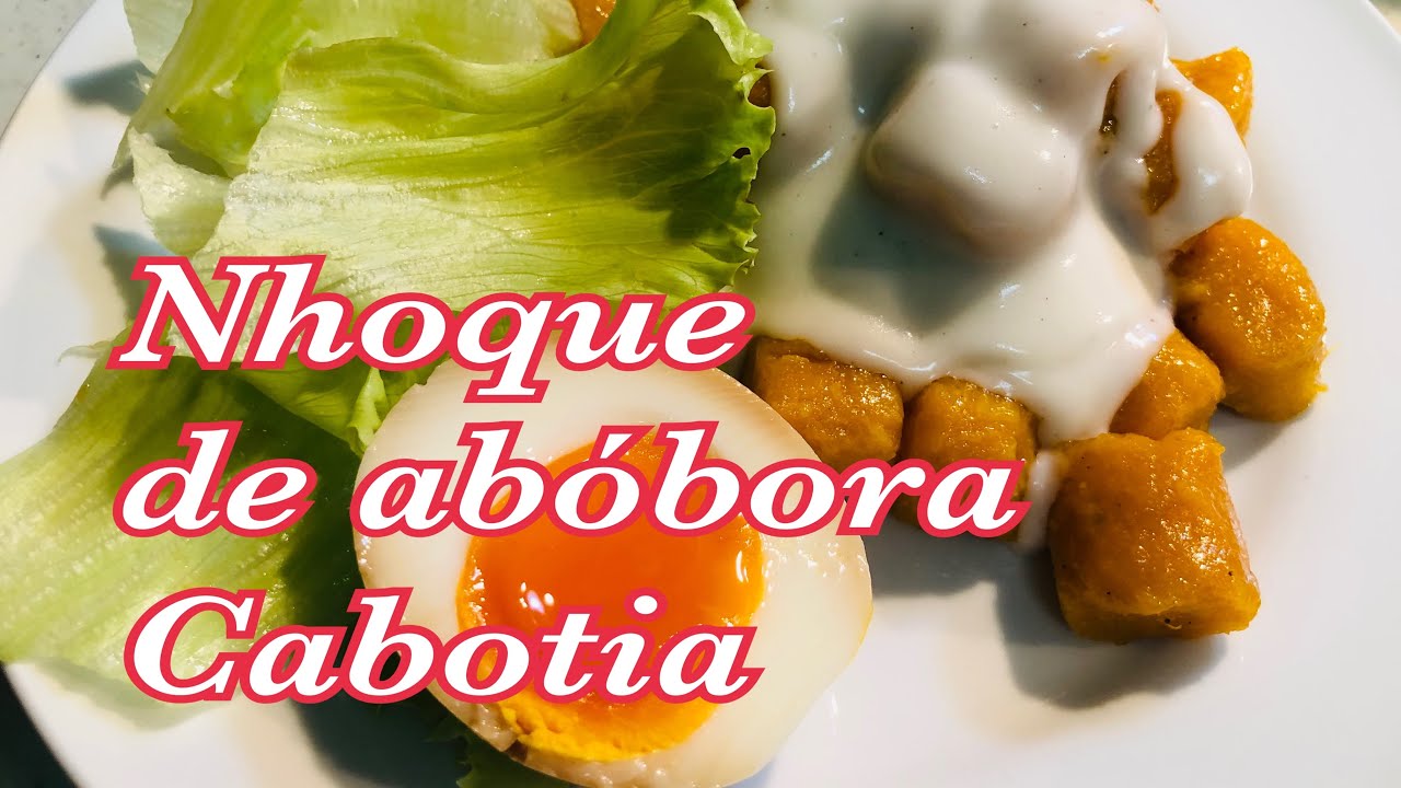 Nhoque de abóbora cabotia ( sem glúten )