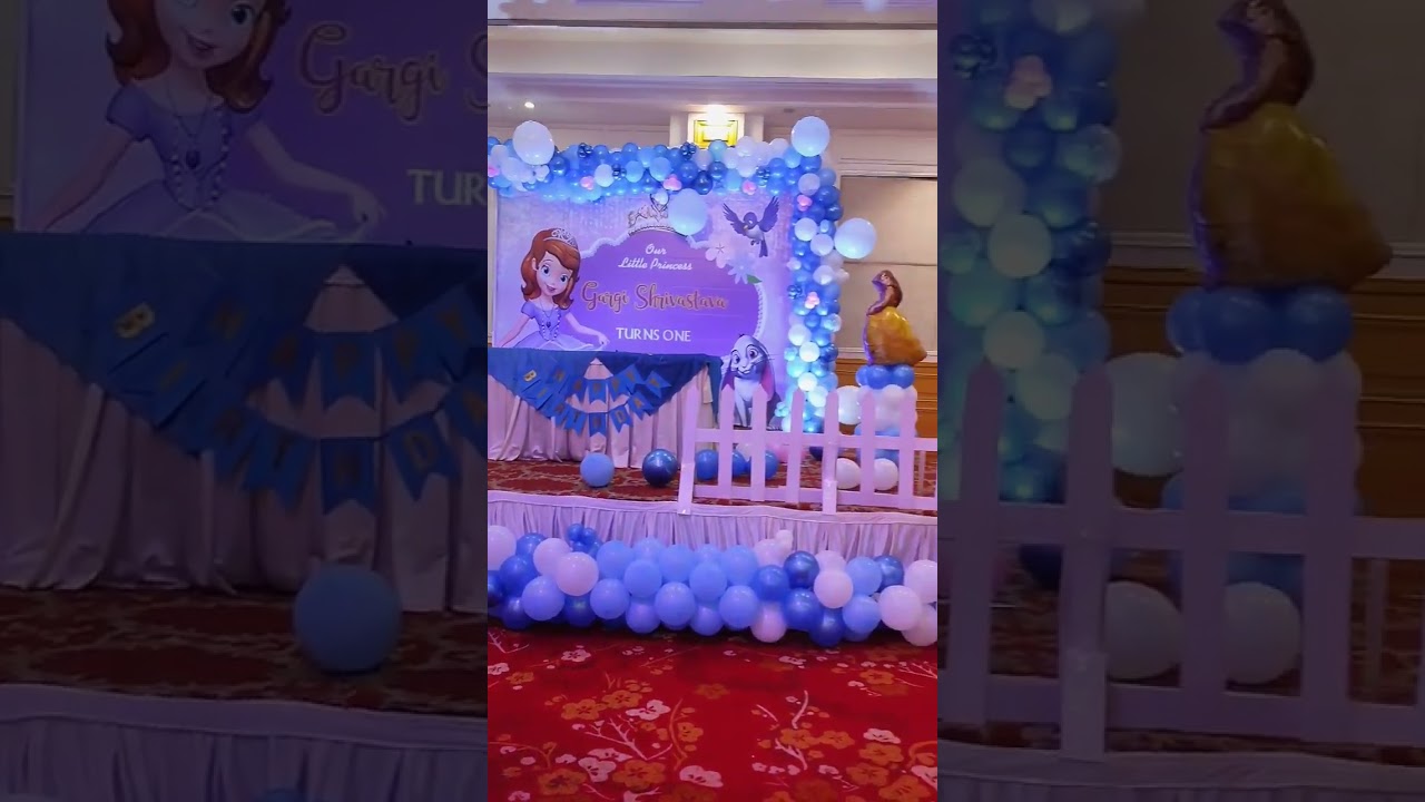 Sofia Theme Birthday Decoration #sofia #sofiathefirst