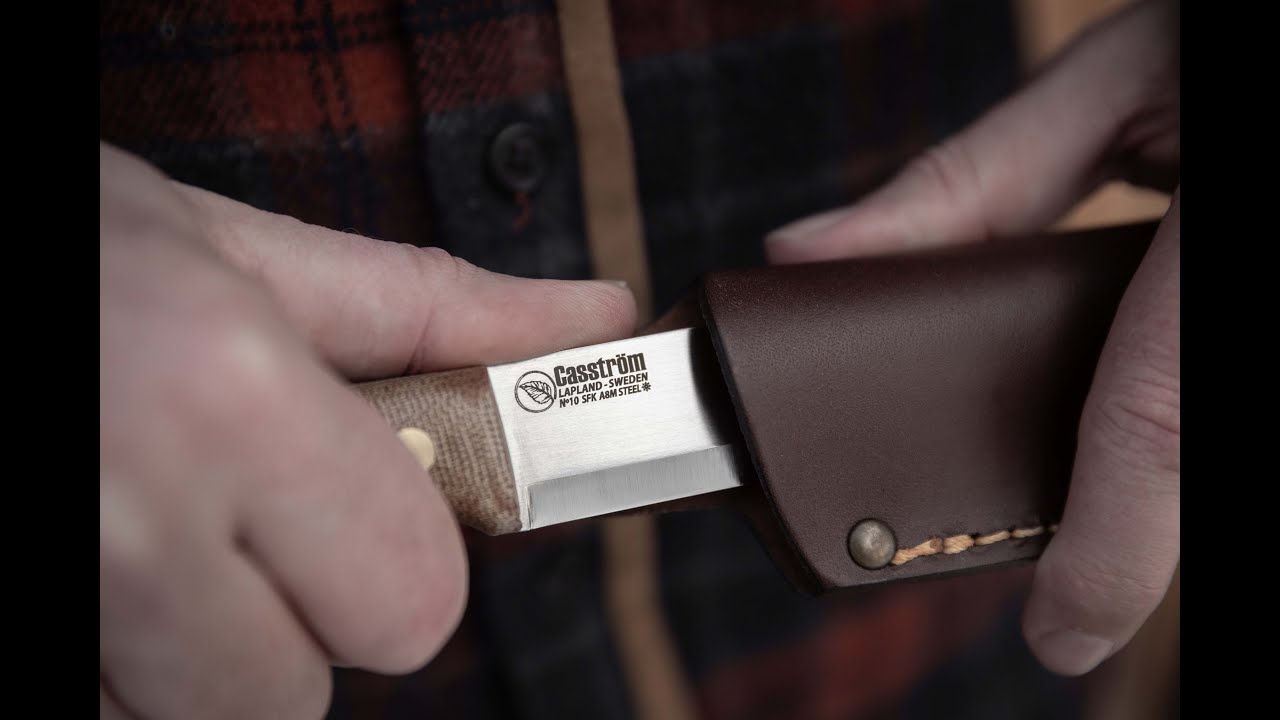 Casström No.10 SFK – New Swedish Bushcraft Knife in Canvas Micarta & A8 Mod Steel