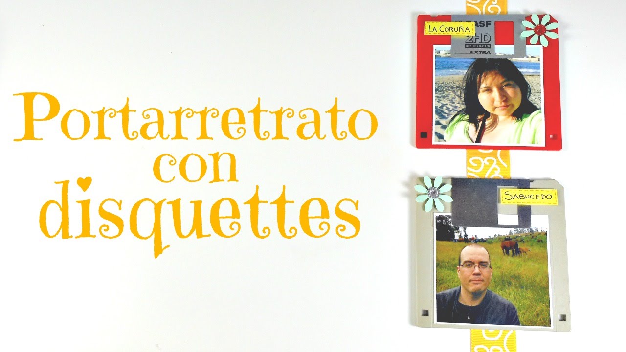 TUTORIAL: Portarretratos con disquettes | Reciclaje | Mundo@Party