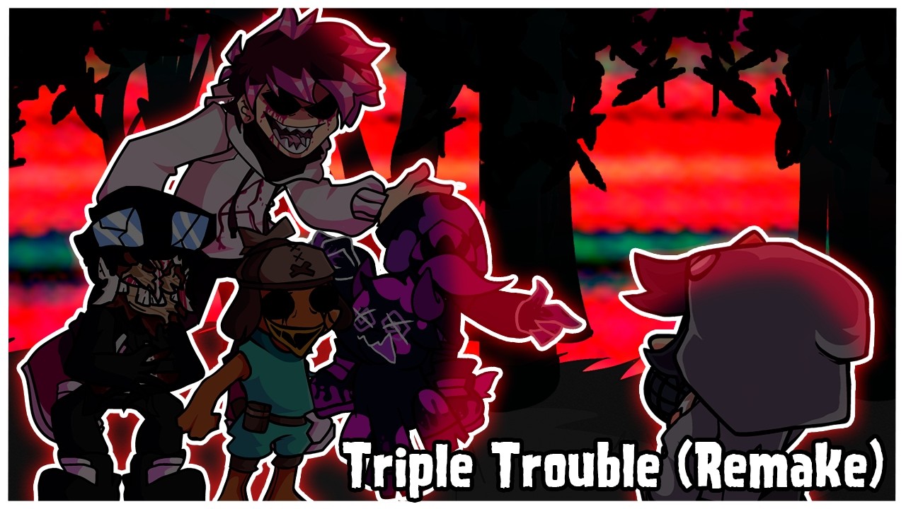 Triple Trouble pero cantado por Creisi, Andreh, Aquino, C3jo y Locochon vs Duxo (REMAKE)