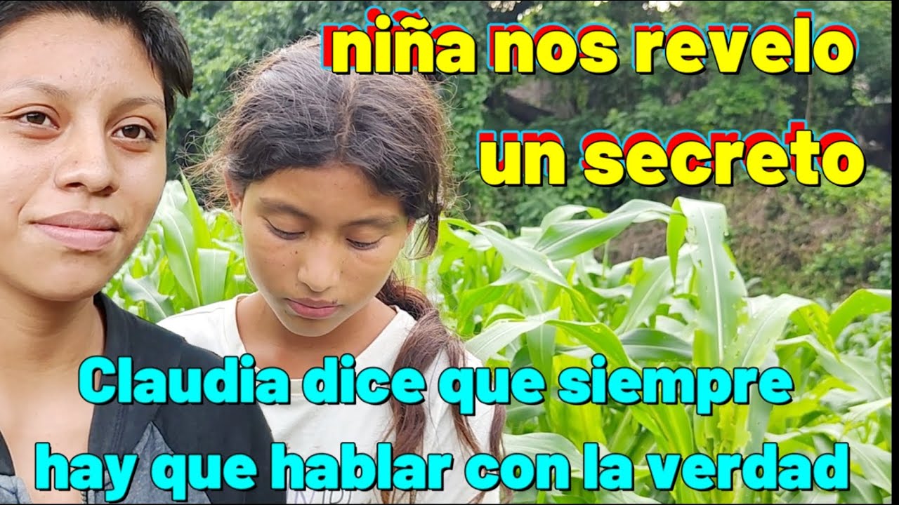 una niña nos revela un secreto y CLAUDIA le dice que siempre hay que HABLAR con la verdad