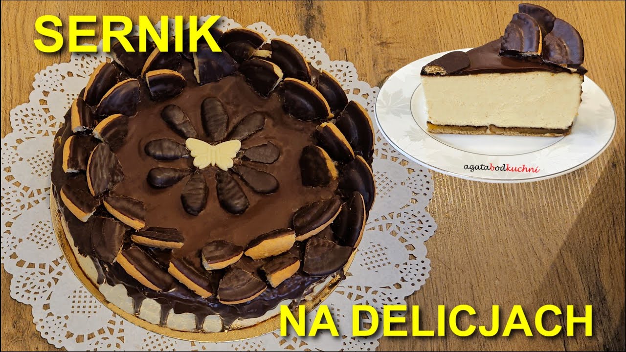 Jak zrobić kremowy sernik na delicjach z kwaśną śmietaną? / agatabodkuchni