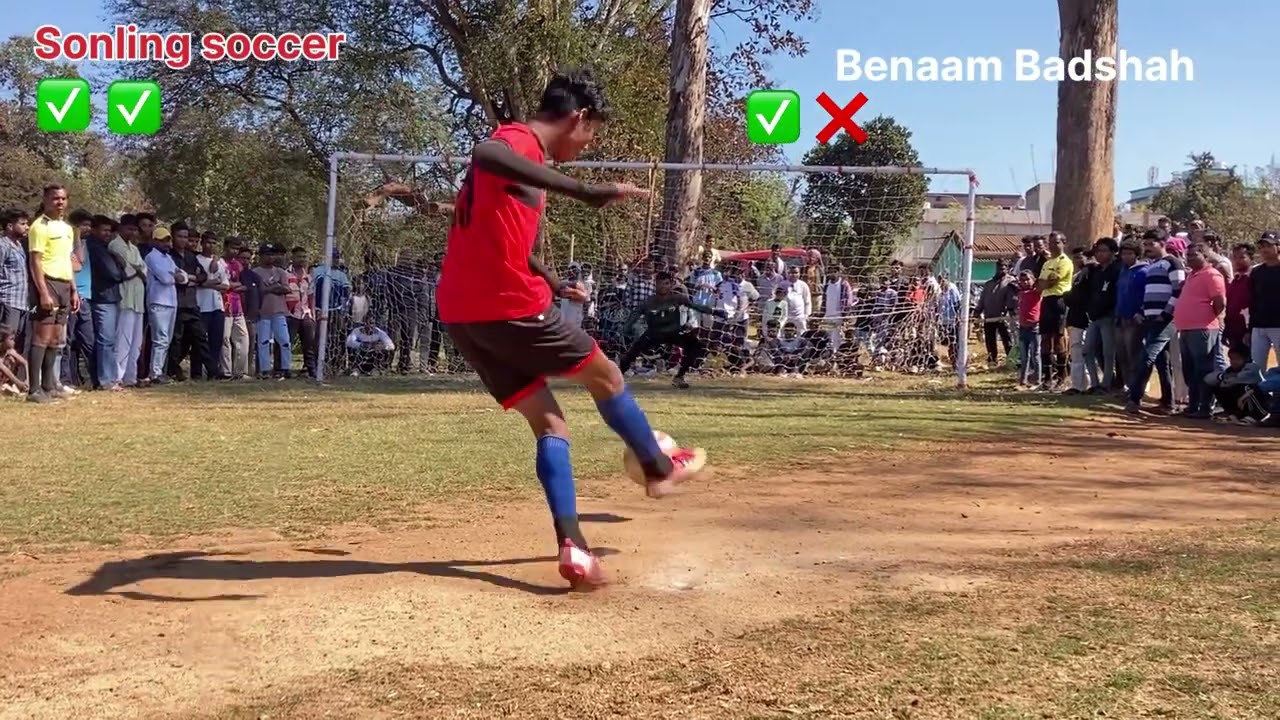 Benaam Badshah v/s ￼sonling soccer ⚽️ penalty kick in Ganesh club barbil 