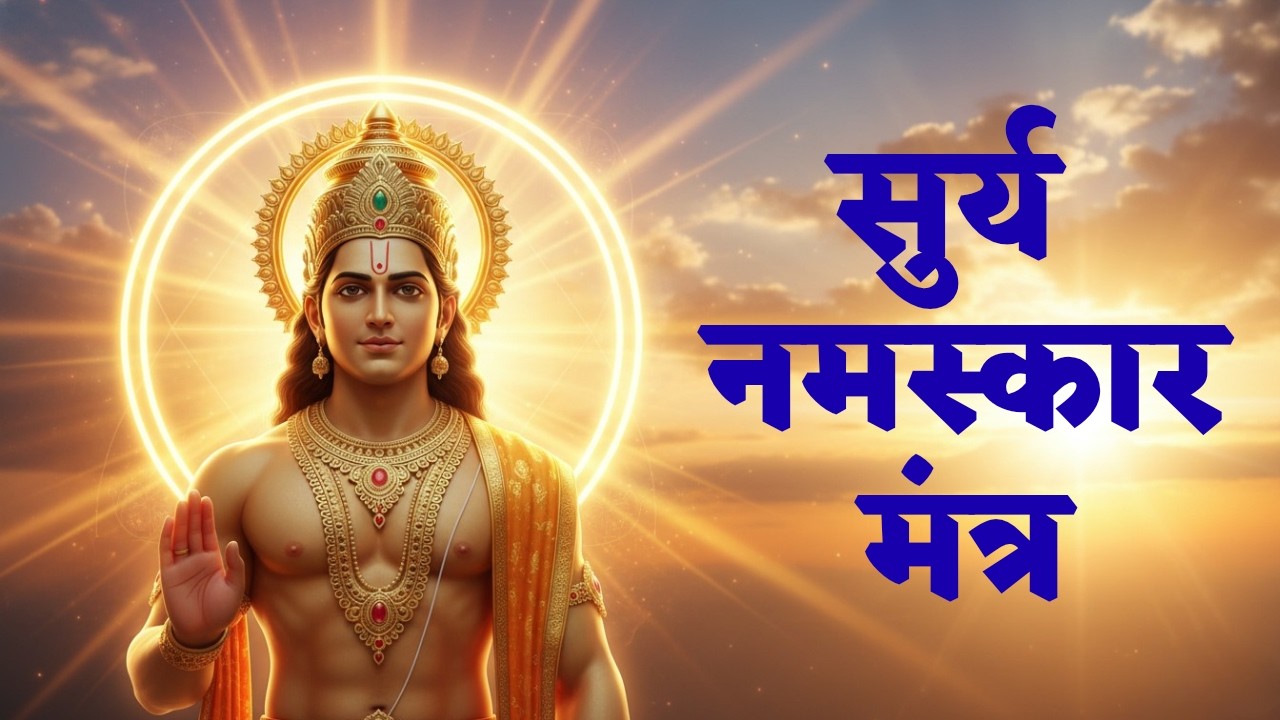 Surya Namaskar Mantra 108 Times | Surya Mantra | Yoga Sun Salutation | Yoga Mantra | Surya Namaskar