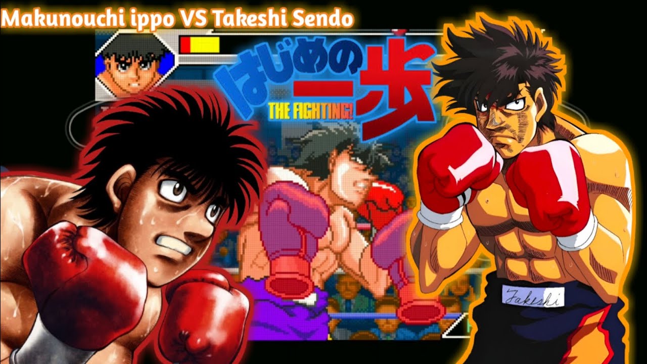 Story mode4: Makunouchi ippo VS Takeshi Sendo [Hajime no ippo the Fighting:]1R 2:28#gba #lemuroid 
