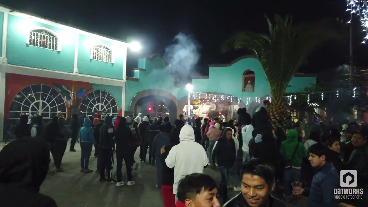 Quema de Toritos de la fiesta patronal de Nexquipayac - enero 2026