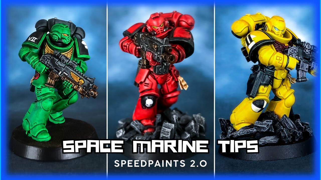 AMAZING Tips for speedpainting space marines