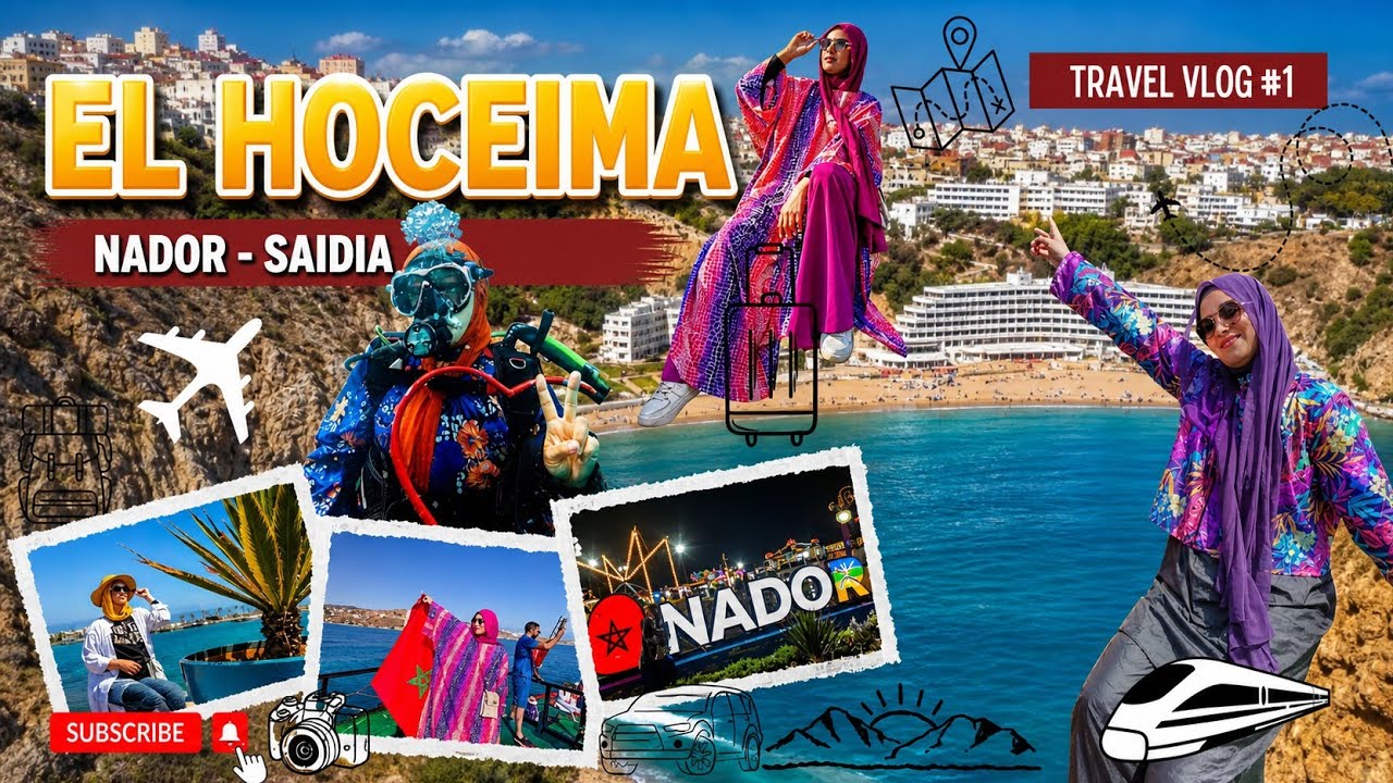 تجربة زوينة مع الرحلات المنظمة 🚐 إلى كل من الحسيمة الناضور السعيدية 🌊🏊🚤🤿🏖️