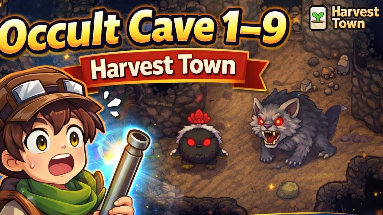 Occult Cave Lantai 1–9 Lengkap! Monster, Item & Boss | Harvest Town