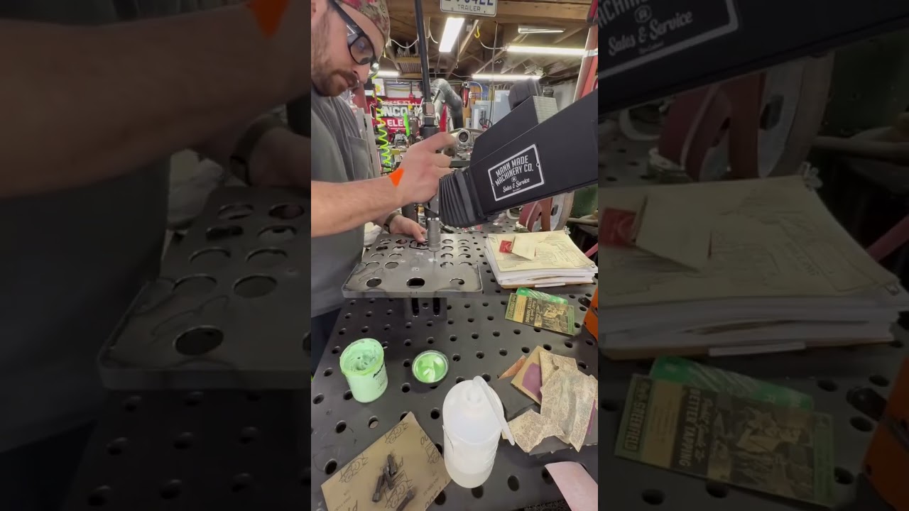 Chamfer & Tap 4 Holes FAST 🔥 | FlexArm A-32 in Action w/ @mannmadeinma