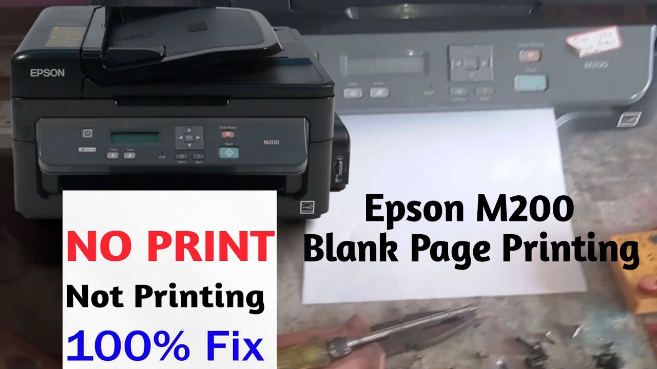 epson m200 printer not printing / Epson M200 Blank Page Printing | how to epson m200 not printing