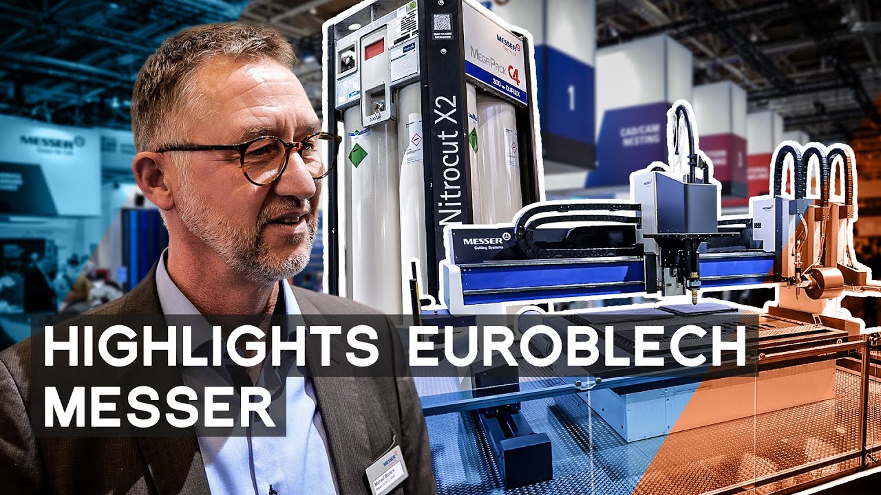 Messer zeigt Innovationen | Aluline, Gase und Lösungen für den Stahlzuschnitt | EuroBlech 2022