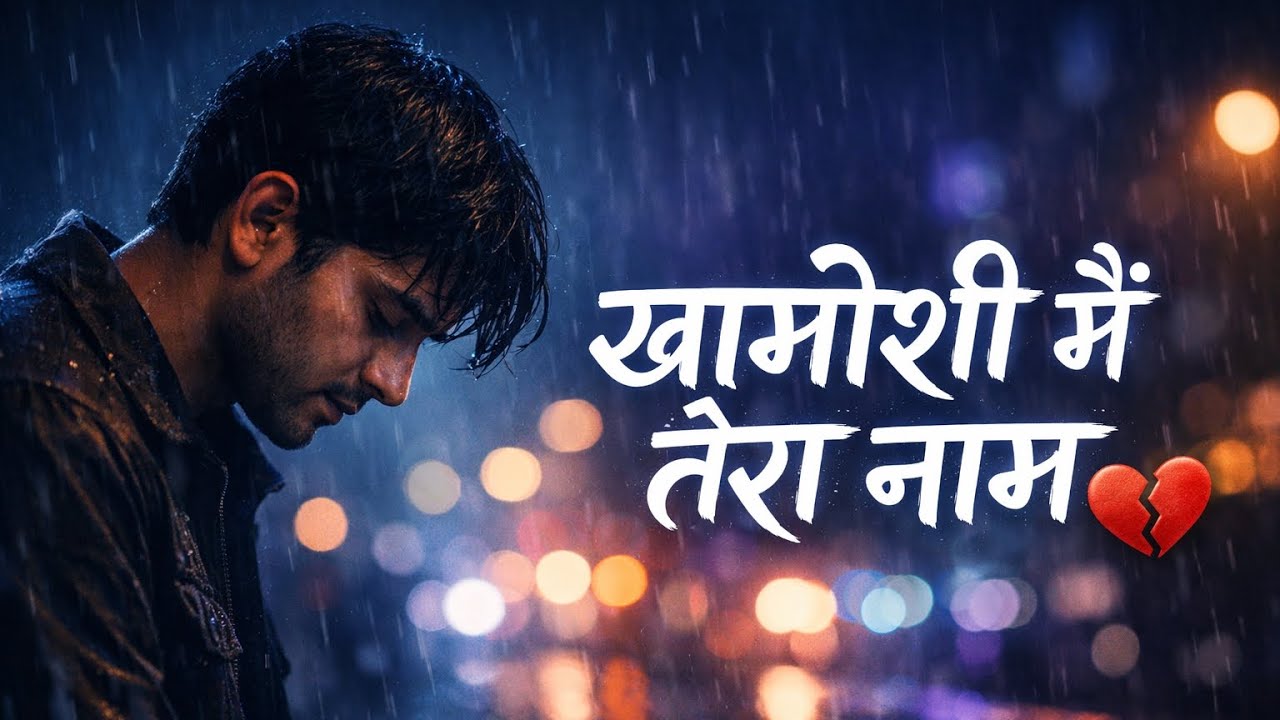 Uska Naam Aaj Bhi Khamoshi Mein Likhta Hoon 💔 | Emotional Hindi Song #KhamoshiMein #sadsong 