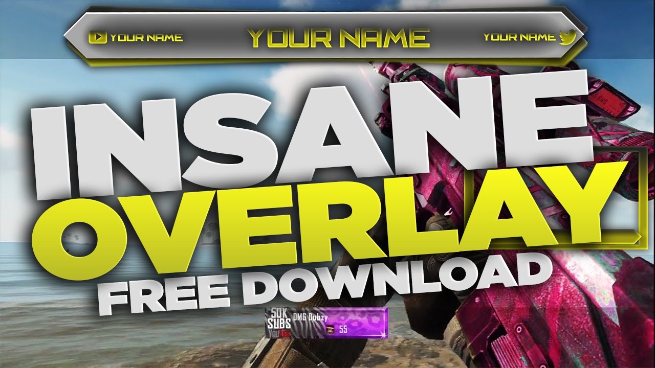 FREE YELLOW STREAMING OVERLAY FOR YOUTUBE AND TWITCH!