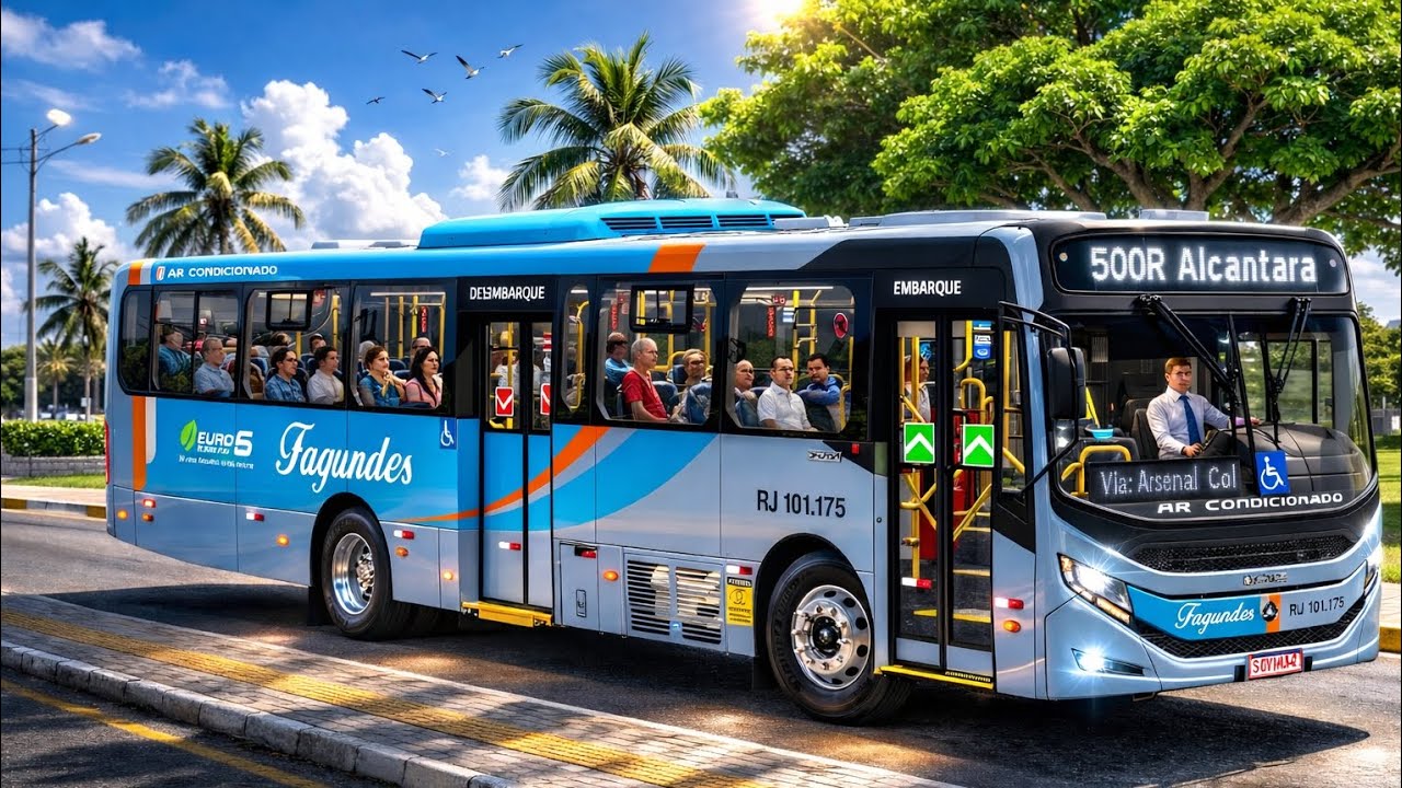 🔵[PROTON BUS] Caio Apache Vip V OF-1721 Mercedes-Benz Euro 6 Bluetec 6 Padrão Fagundes 🔵
