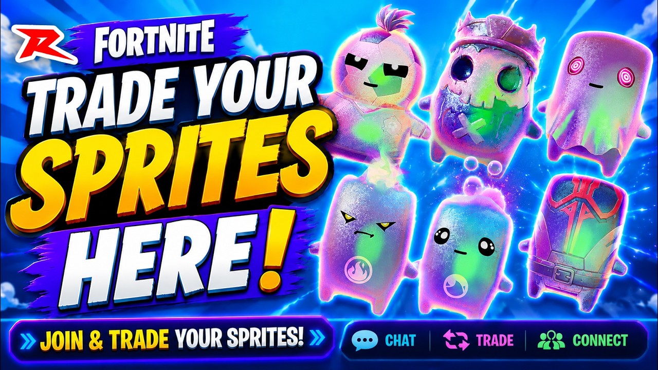🔴 LIVE: Fortnite: Trade Your Sprites! Farm, Trade & Collect!