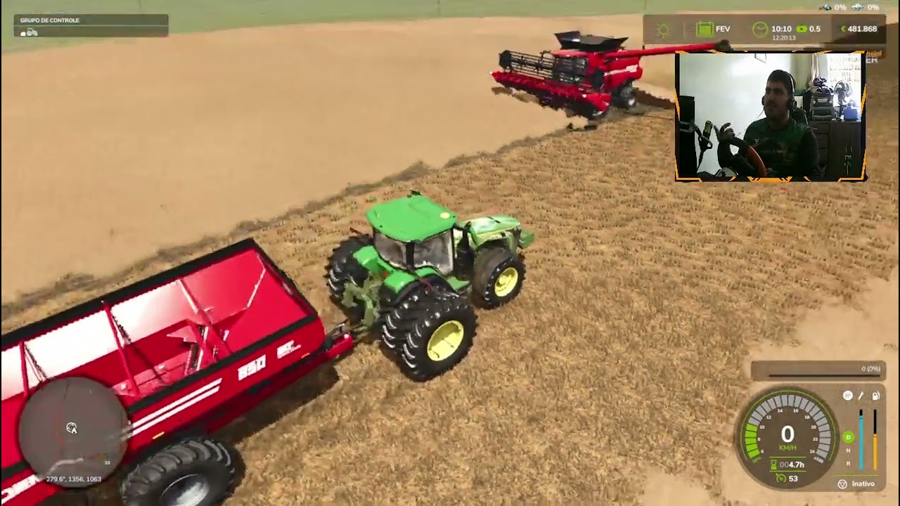 FAZENDA SAO PEDRO COMEÇANDO COLHEITA DE CANOLA  - EP 04 -FARMING SIMULATOR 25 (INÍCIO GAMEPLAY PT-BR