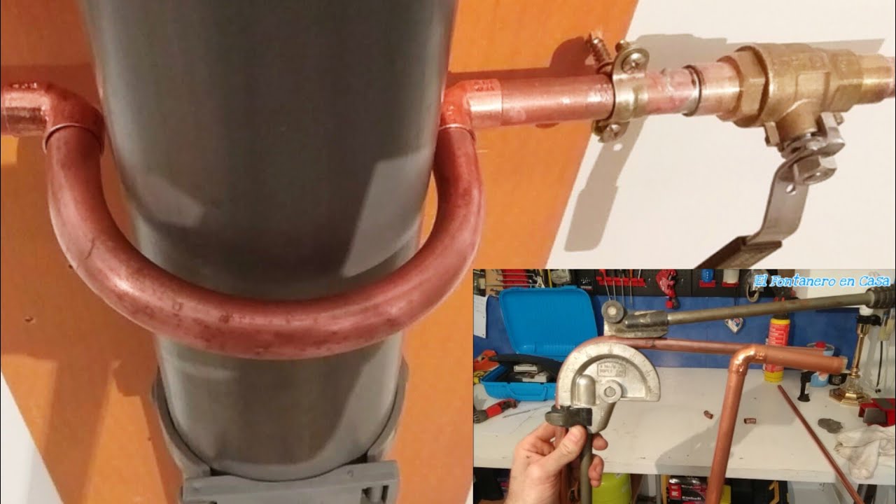 ASÏ se MOLDEA TUBO de COBRE con CURVADORA. BONITO EJEMPLO. 