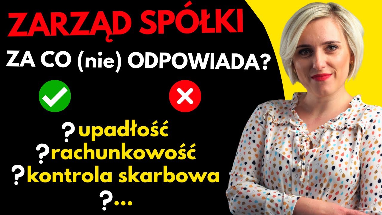 Za co odpowiada ZARZĄD spółki z o.o.? Odpowiedzialność za zobowiązania