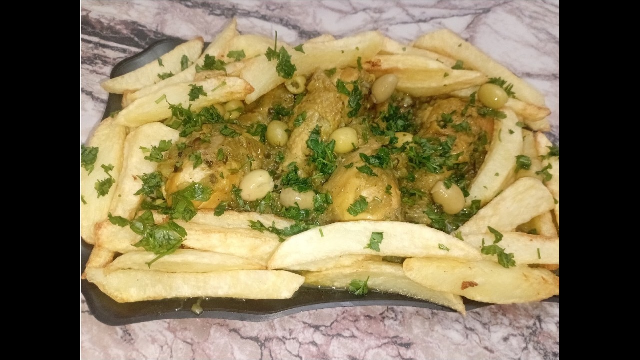 طبق رائع دجاج بالبصل و البطاطا 🇩🇿 وصفة تقطر بالبنة
