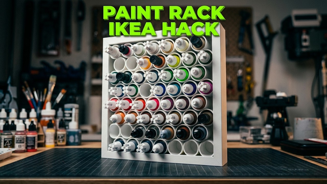 IKEA Sannahed Hack: Picture Frame to Paint Rack