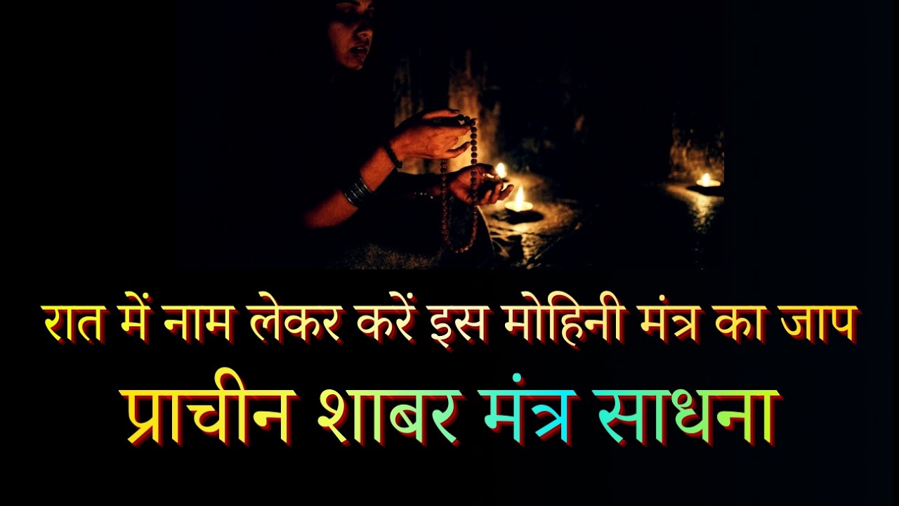 रात में नाम लेकर करें इस मोहिनी मंत्र का जाप प्राचीन शाबर मंत्र साधना