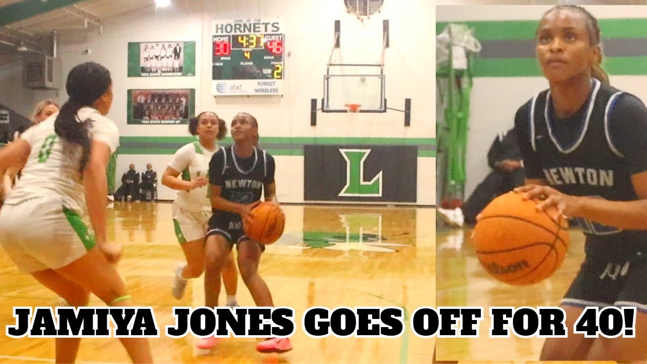 JAMIYA JONES GOES OFF FOR 40!🔥🤯 : #8 Newton(2A) vs #15 Lake(2A) || MSHSGB