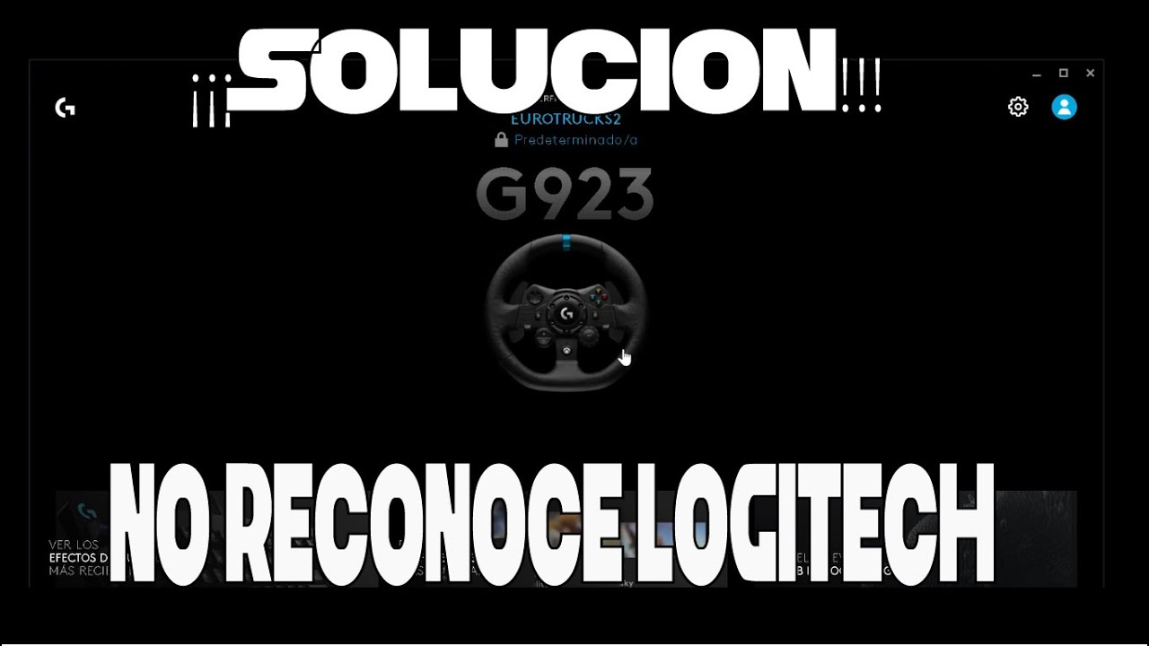 mi pc no reconoce volante logitech G923 - SOLUCIÓN