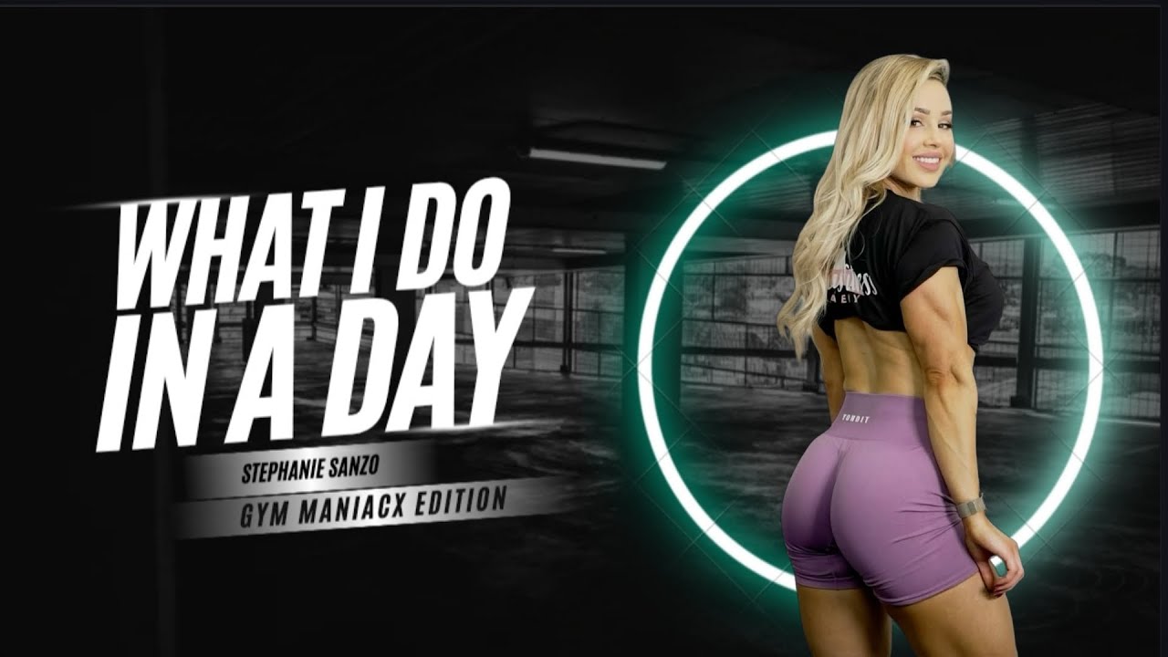 What I do in a day in gym💪🏻🔥💯 - Stephanie Sanzo ft. GYM ManiacX