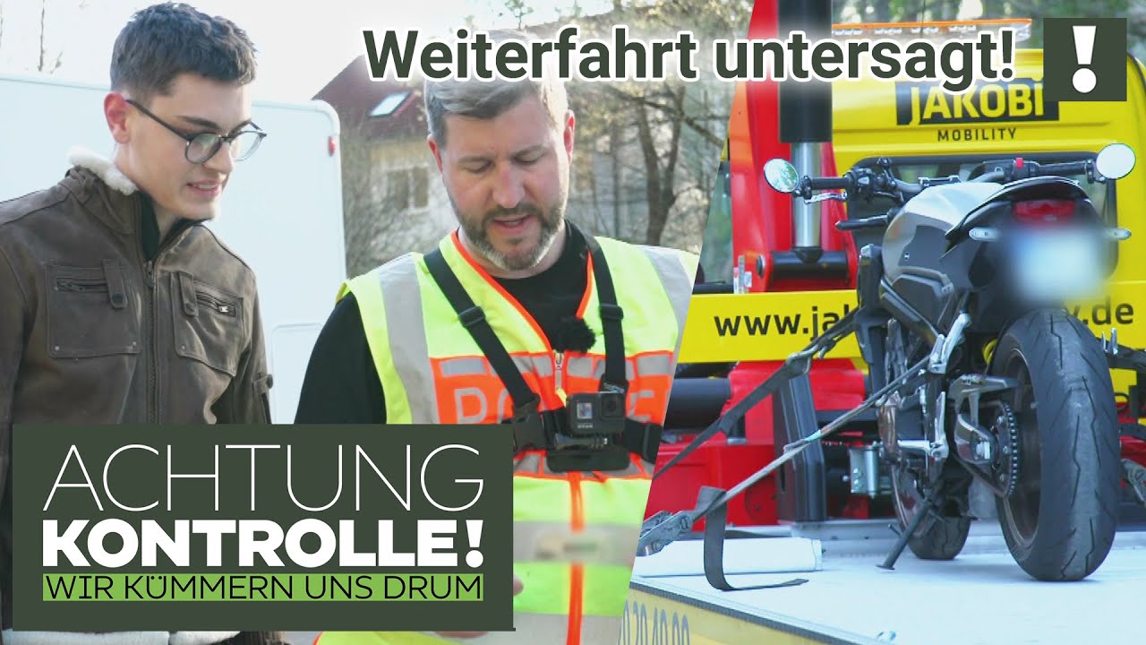 Motorradfahrt VORBEI! ❌ Fahrer behauptet, Zweirad sei GEDROSSELT  | Achtung Kontrolle