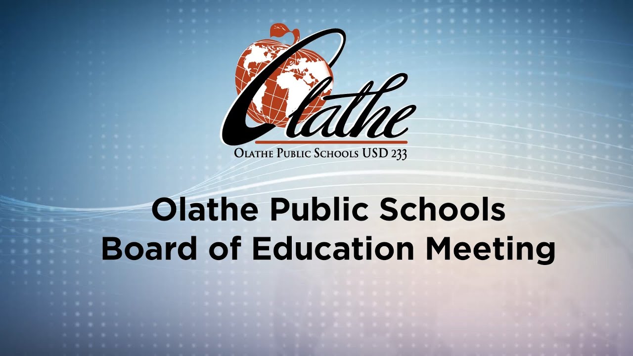 October 2021 Olathe Public Schools Board of Education Meeting