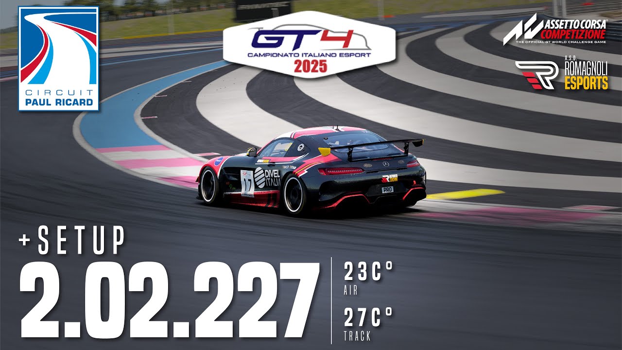 Paul Ricard Hotlap | MR Reparto Coaching | 2:02.227 | Mercedes AMG GT4 | AC Competizione v1.10.3