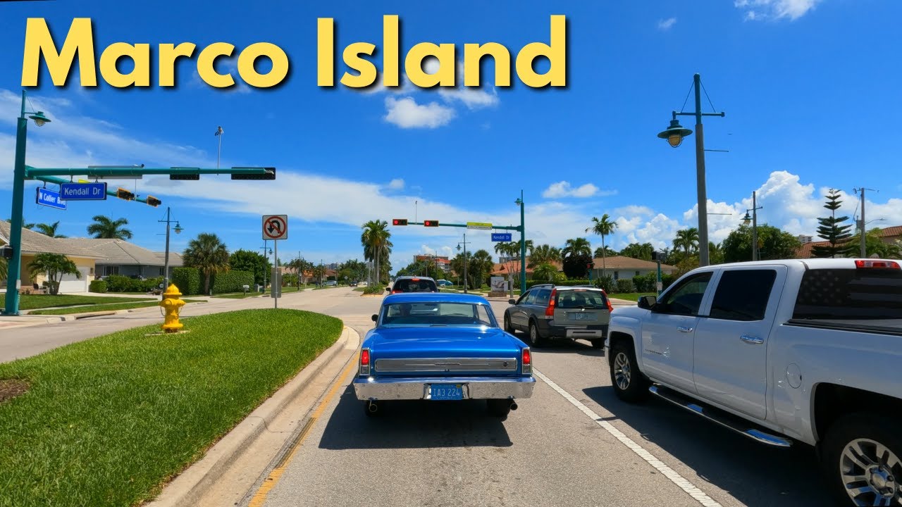 Driving Through Marco Island Florida 4K UHD