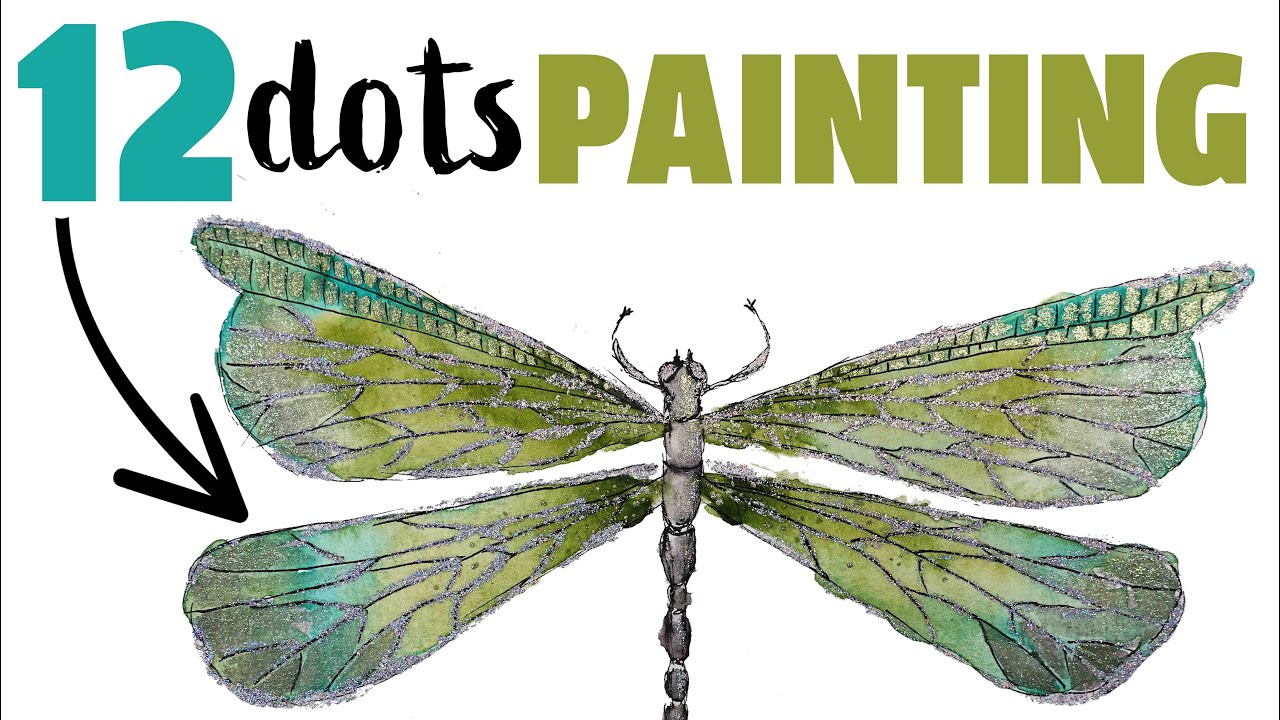 THIS is how to ~ IMPROVE ~ your DRAGONFLY Painting ~ Beginners EASY Lesson @Skrim Watercolor