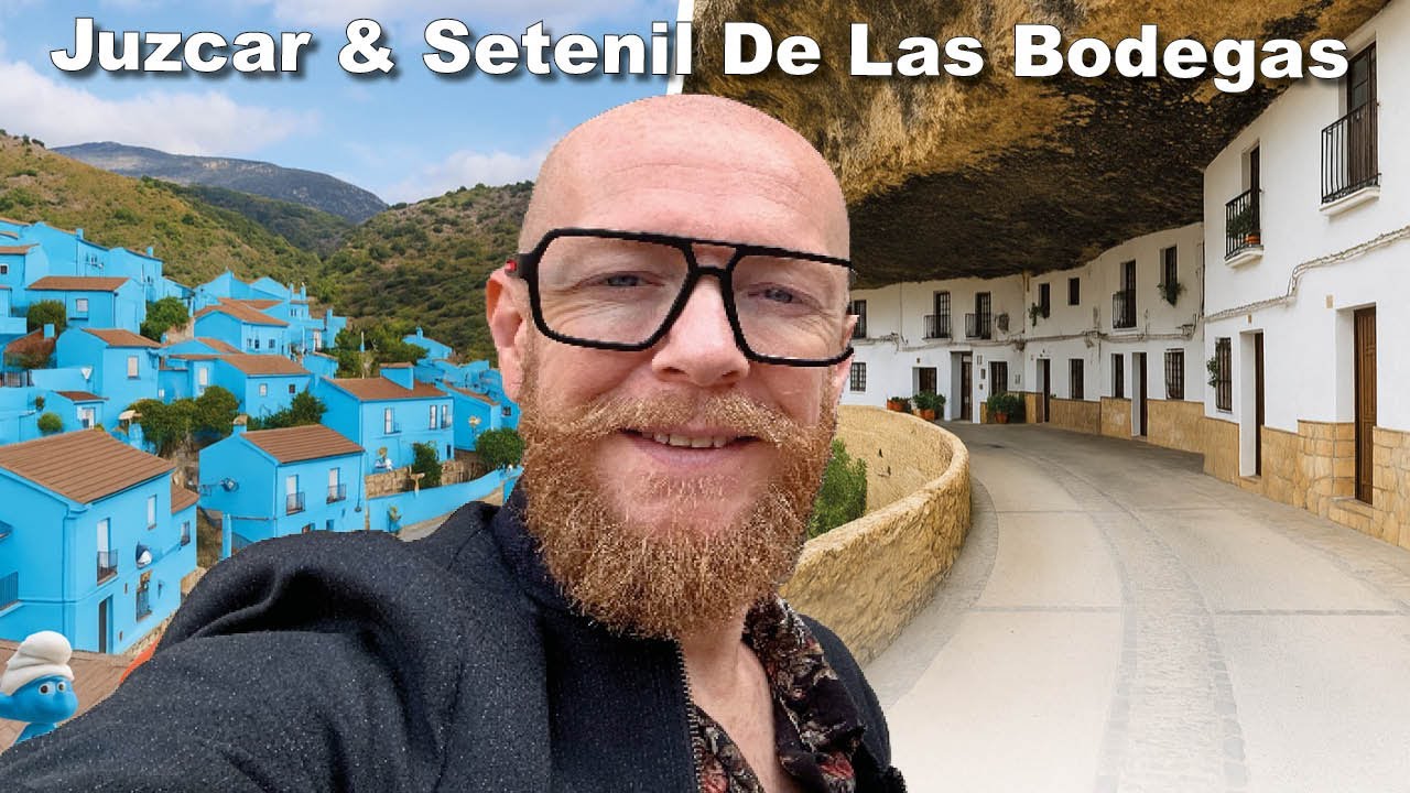 The REAL SMURF VILLAGE (Júzcar,) + The Village Under the Rocks! (Setenil de las Bodegas)