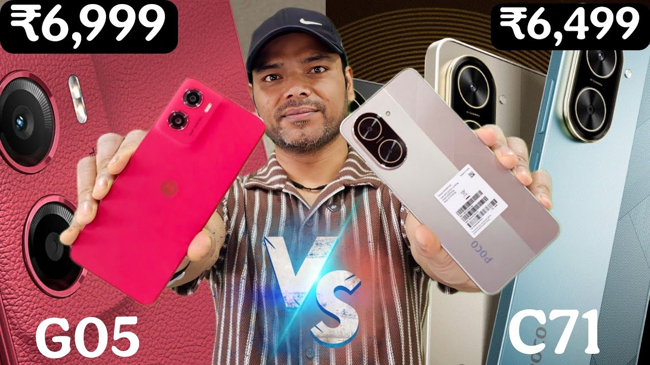 Poco C71 Vs Moto G05 Unboxing & Comparison || Which is Best Budget Smartphone For You Under ₹7000