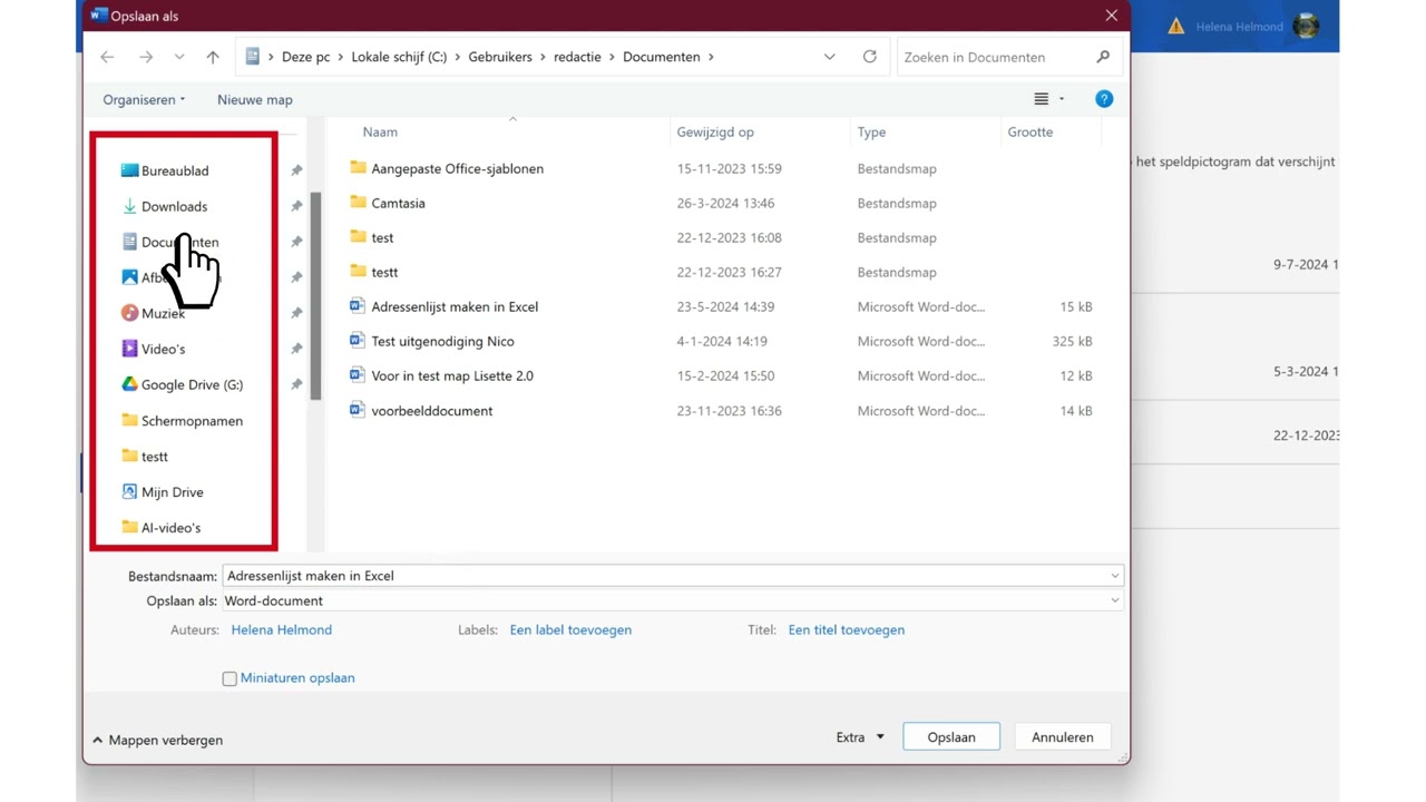 Word-document opslaan als pdf