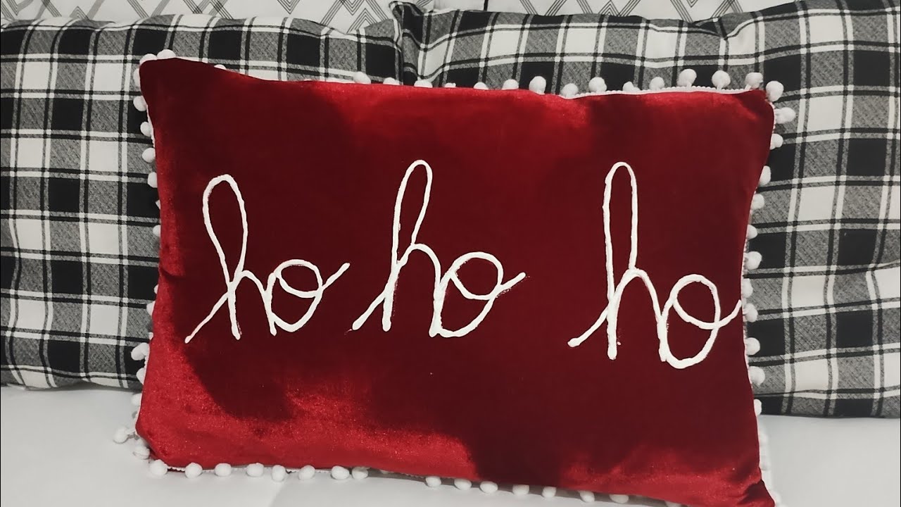 Como fazer almofada de Natal