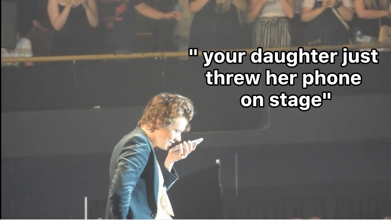 Harry styles being the king of entertaining the crowd for 14 mins straight