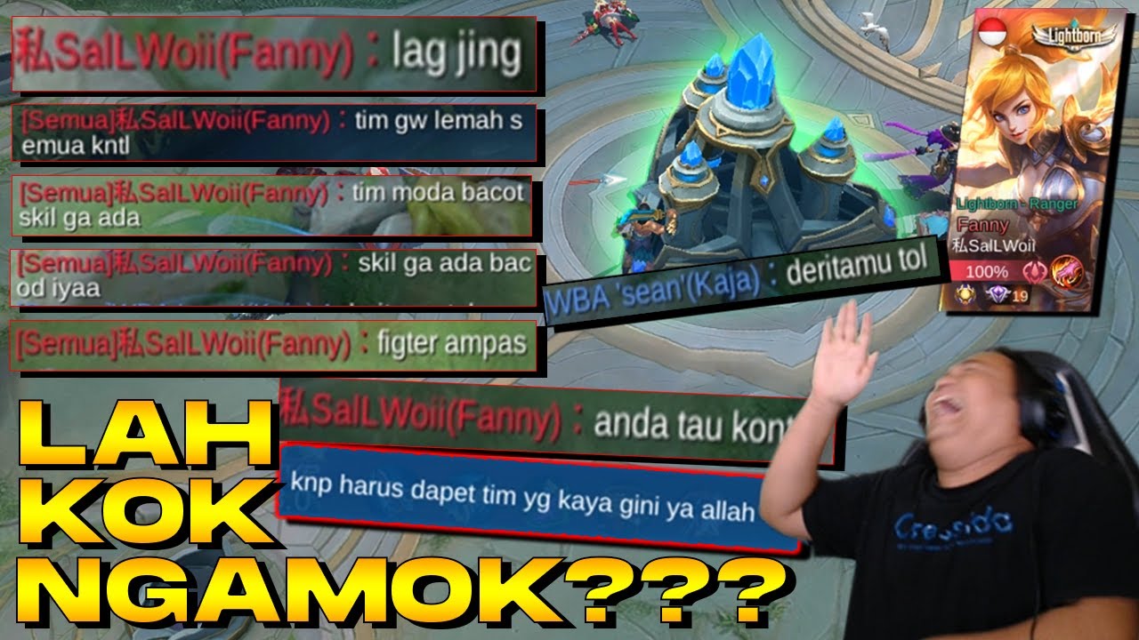 MENANG SOMBONG NGE HINA LAWAN, GILIRAN KALAH LANGSUNG SALAHIN TEAM!! BKB OH BKB.