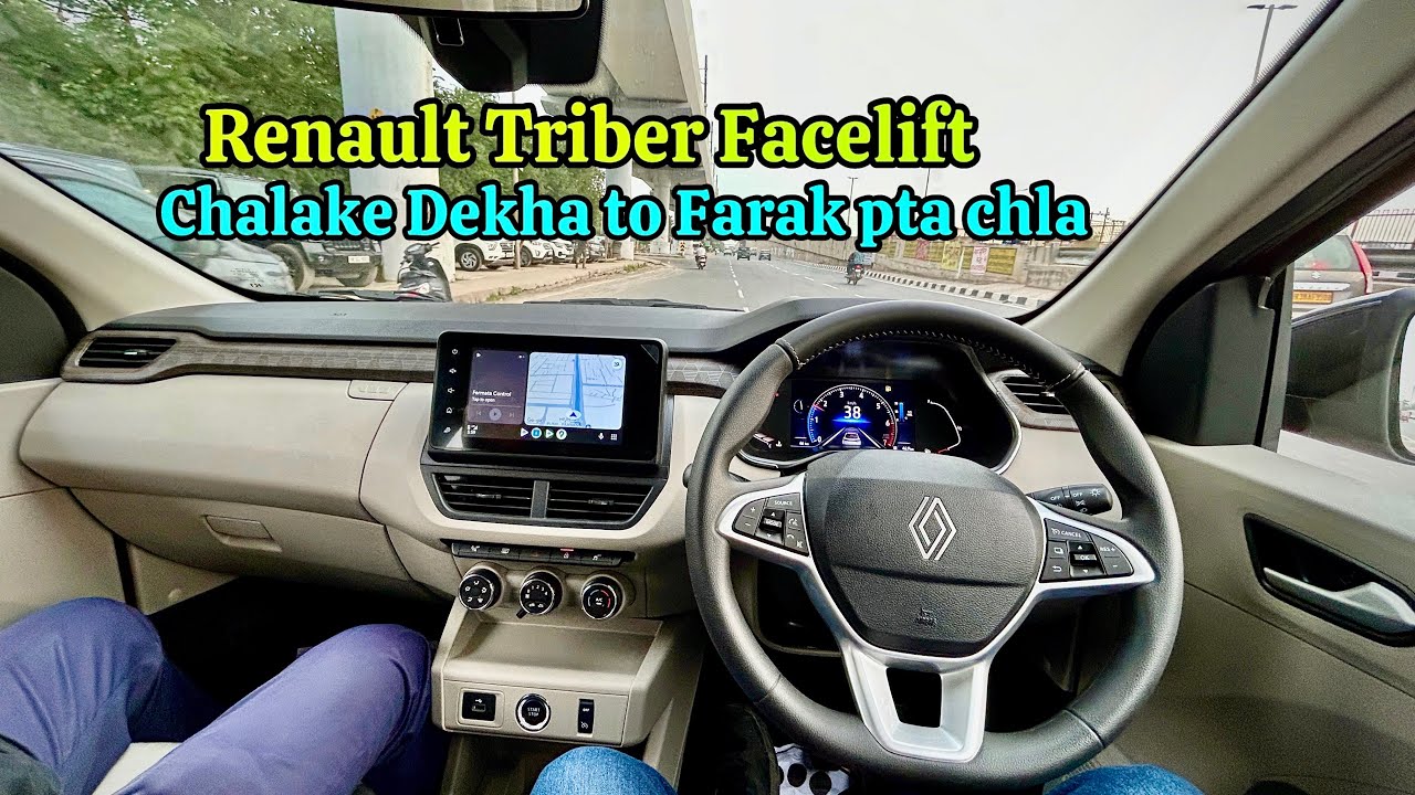 Renault New Triber Drive Review ❤️ New Triber facelift test ride ❤️ Renault Triber facelift drive