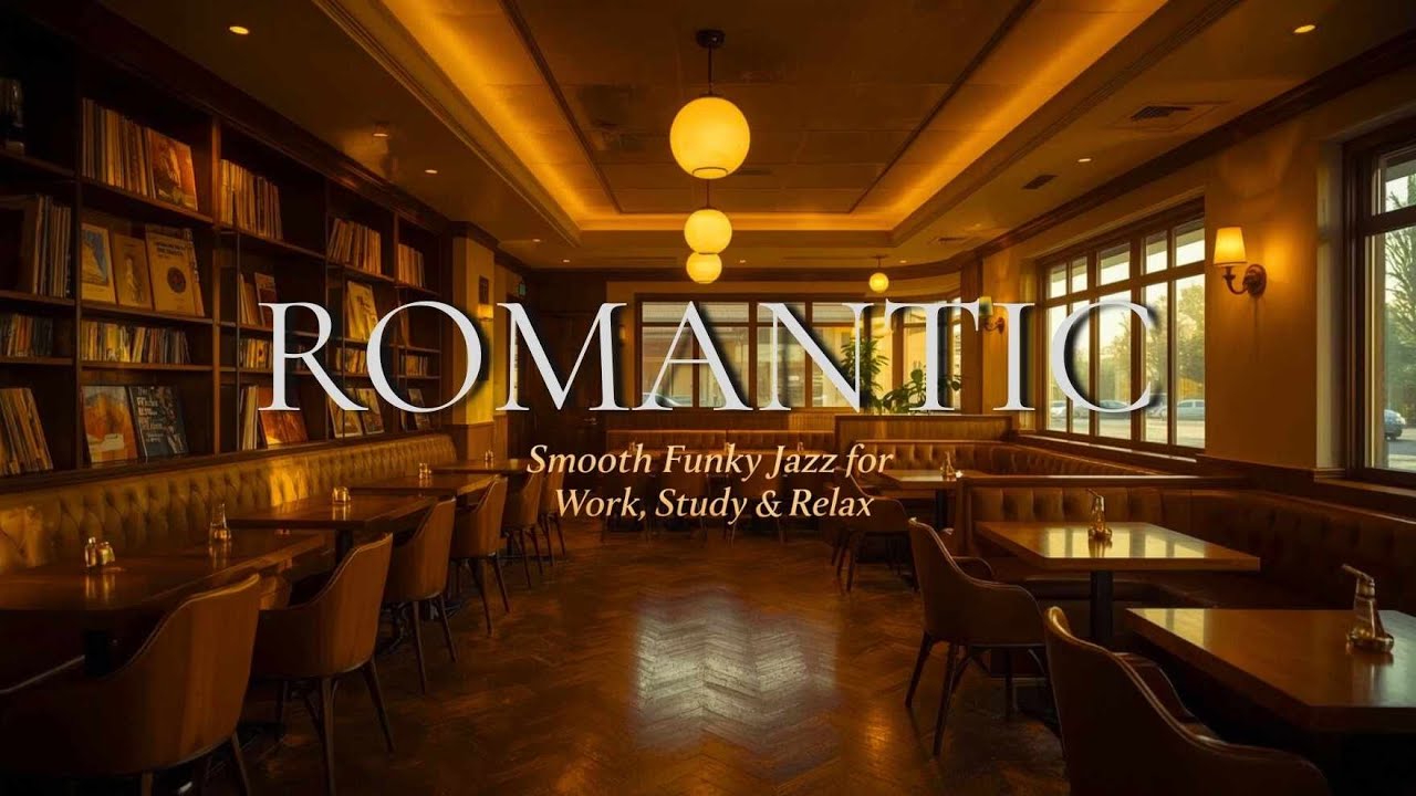 Romantic Funky Jazz Café 🌙 Smooth Evening Mood
