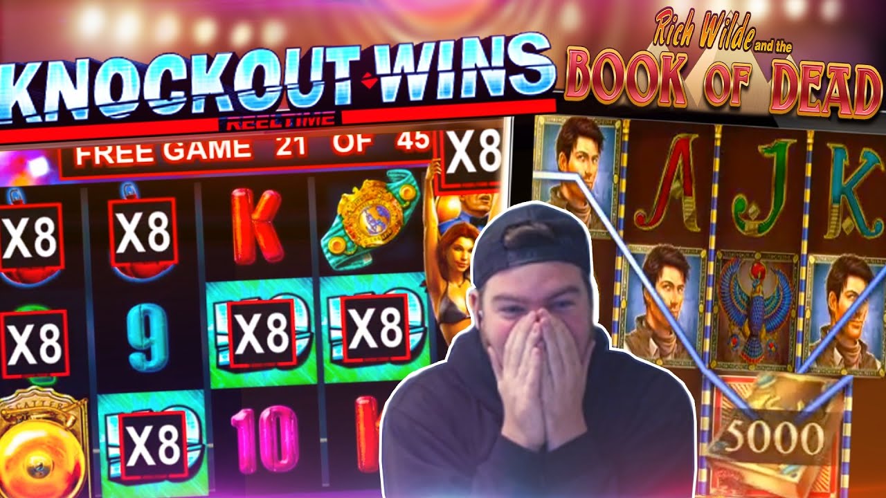 BIG KNOCKOUT WINS! Plus Book of Dead Bonus!