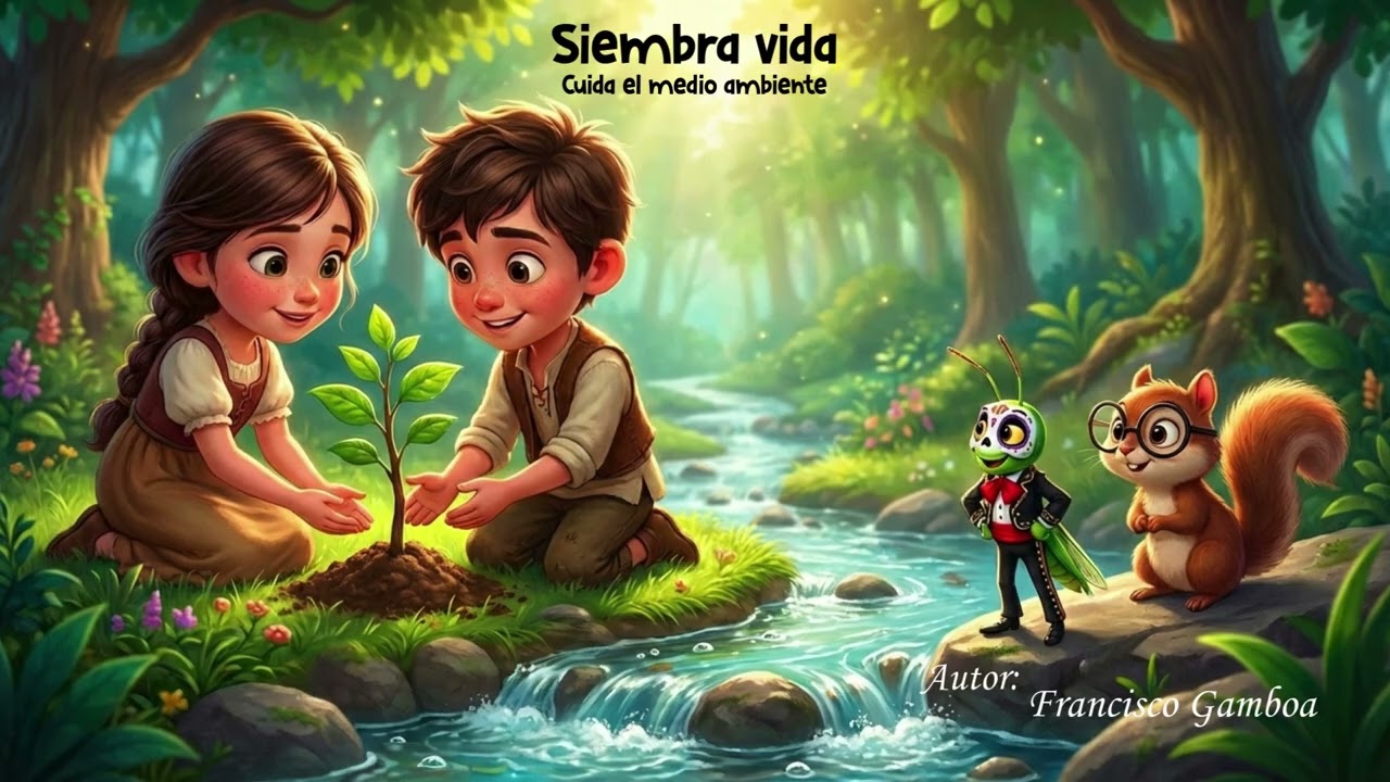 Siembra vida 🌍 Canción Infantil para Cuidar el Medio Ambiente, Francisco Gamboa D.R.@