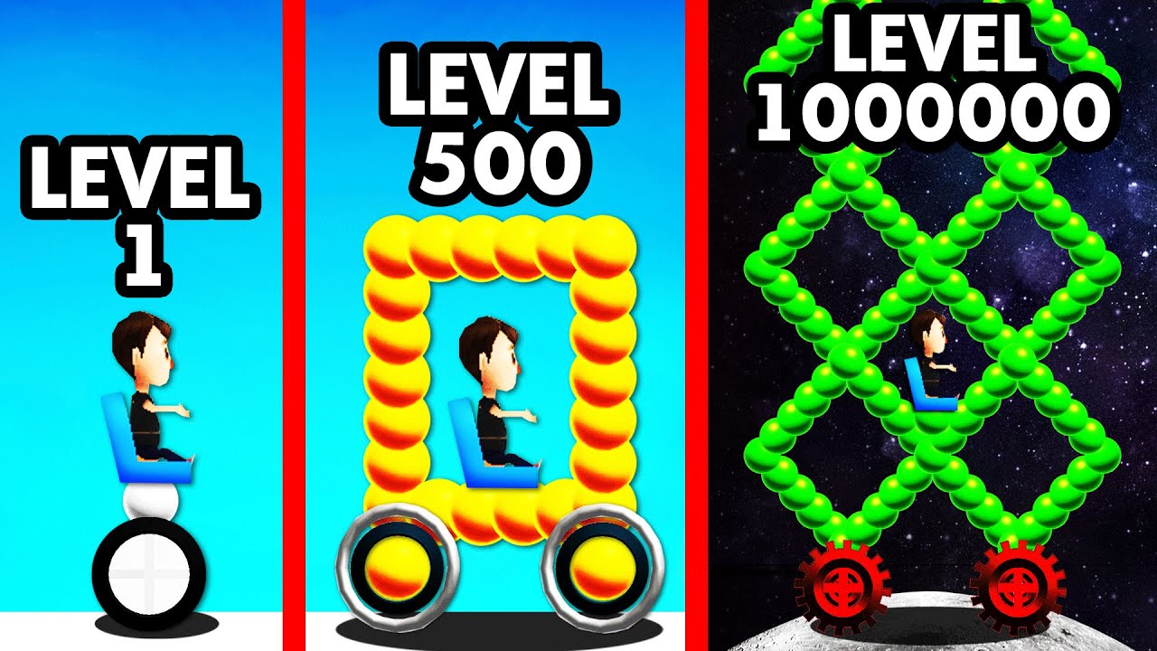 LEVEL 1 vs LEVEL 1,000,000,000 BATTLE CAR (Draw Joust)