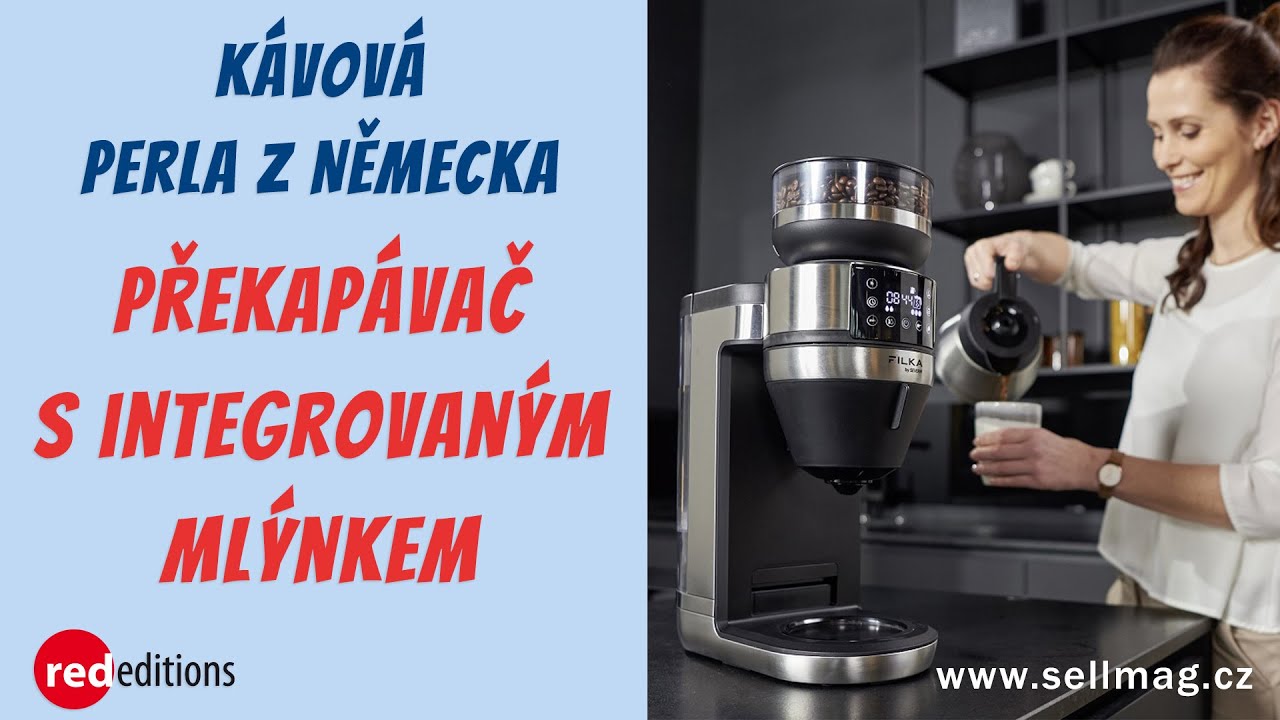 Unikátní kávovar Severin Filka - prémiový překapávač s integrovaným mlýnkem