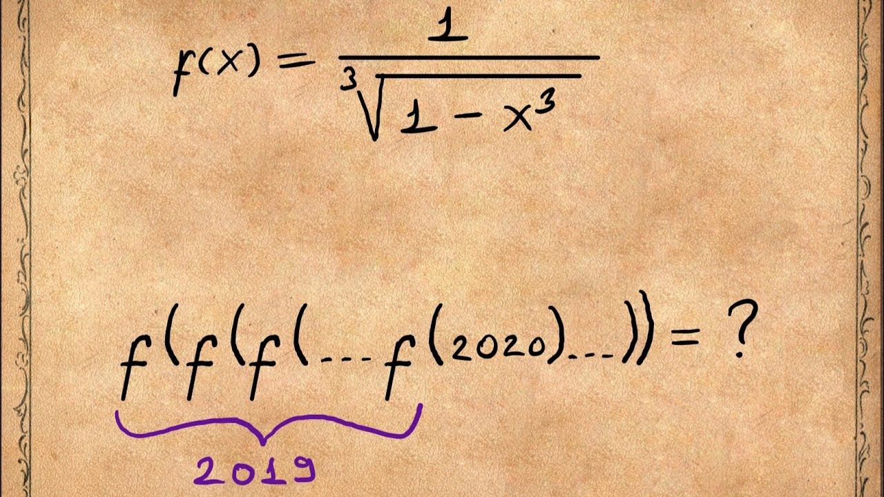 Zorun Zoru, Bileşke Fonksiyon #function #math #imo #putnam #exam #tyt #ayt #calculus #university