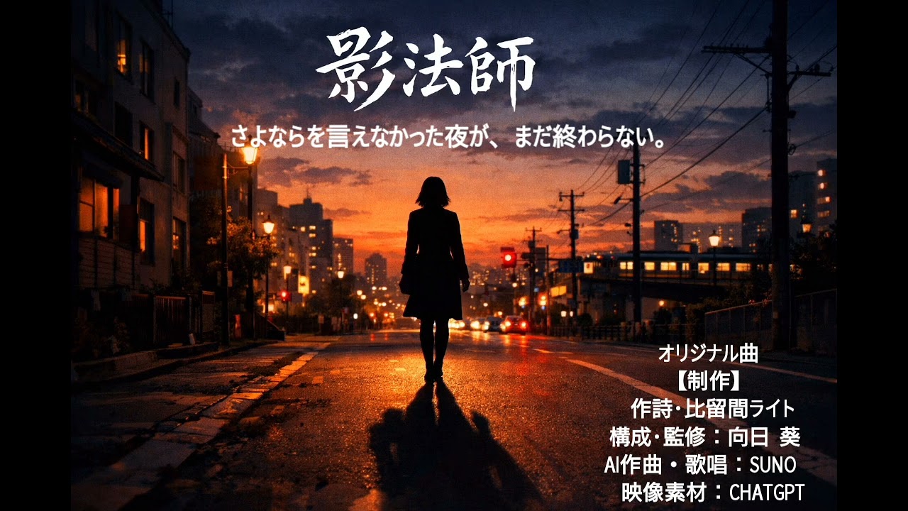 影法師 今も君は 歩いているのかな Japanesepop オリジナル曲（original song）